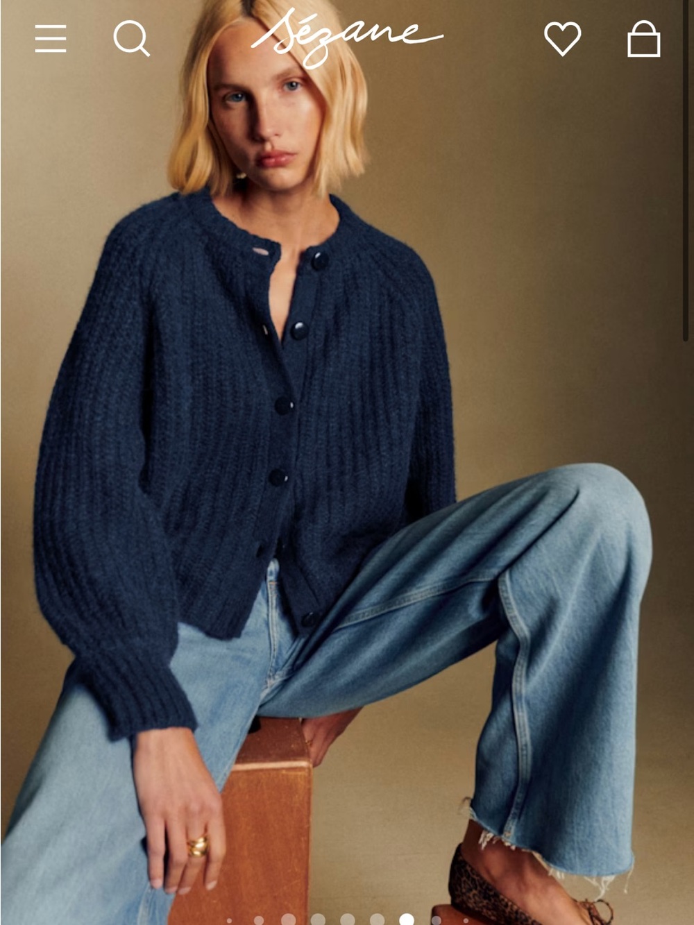 Sezane Emile Cardigan - Navy XS